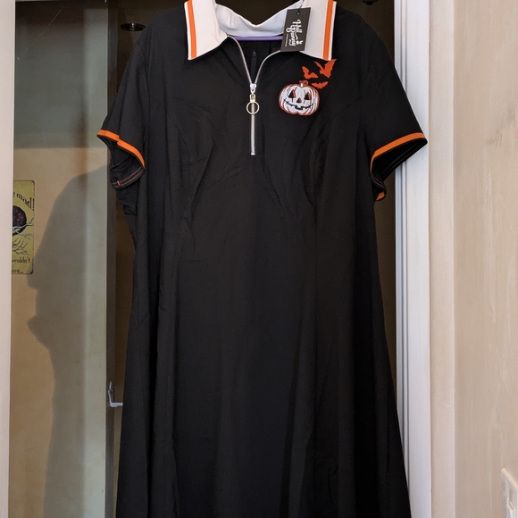 Hell Bunny Jack-O-Lantern Dress 4X Plus - Picture 1 of 6